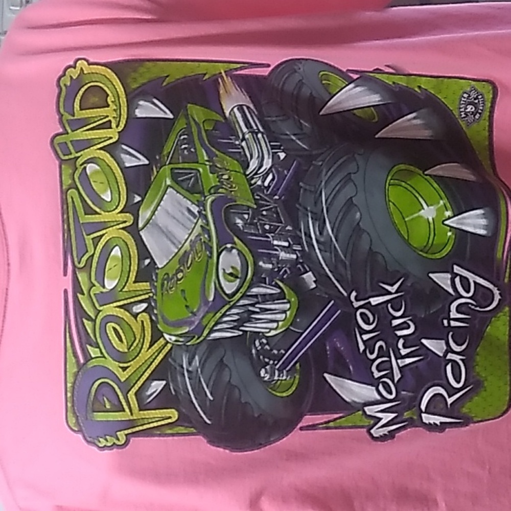 🏁 REPTOID MONSTER TRUCK RACING T-SHIRT- (LARGE)🏁